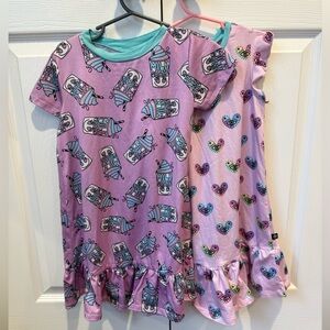 Set of 2 PIXIE LANE Girls Short Sleeve Nightgowns Size 5